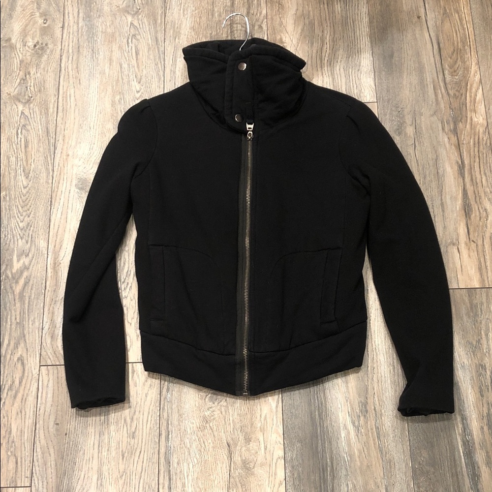 Splendid Black Zip-Up Hoodie